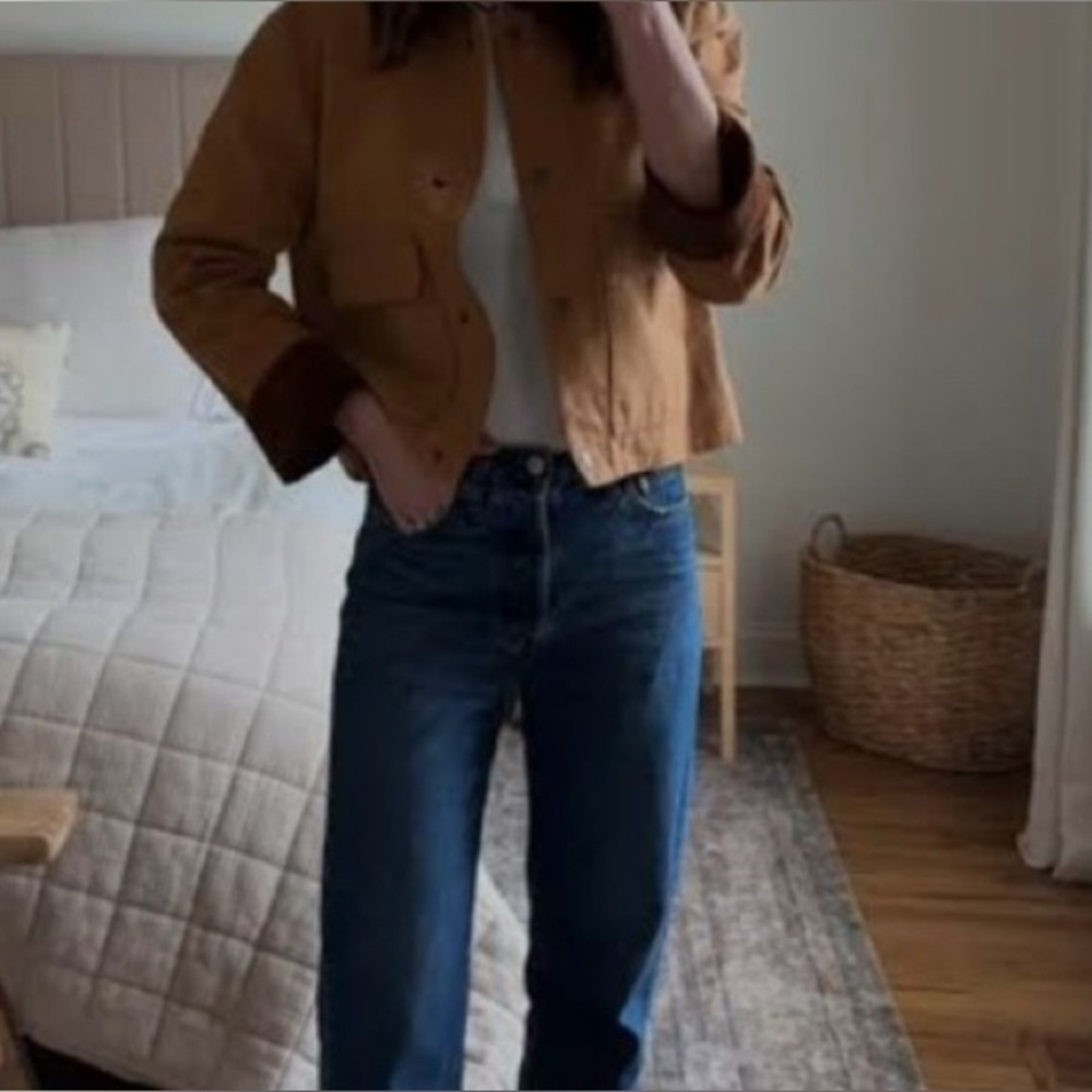 Sezane Tan Brown Utility Jacket - Picture 2 of 4